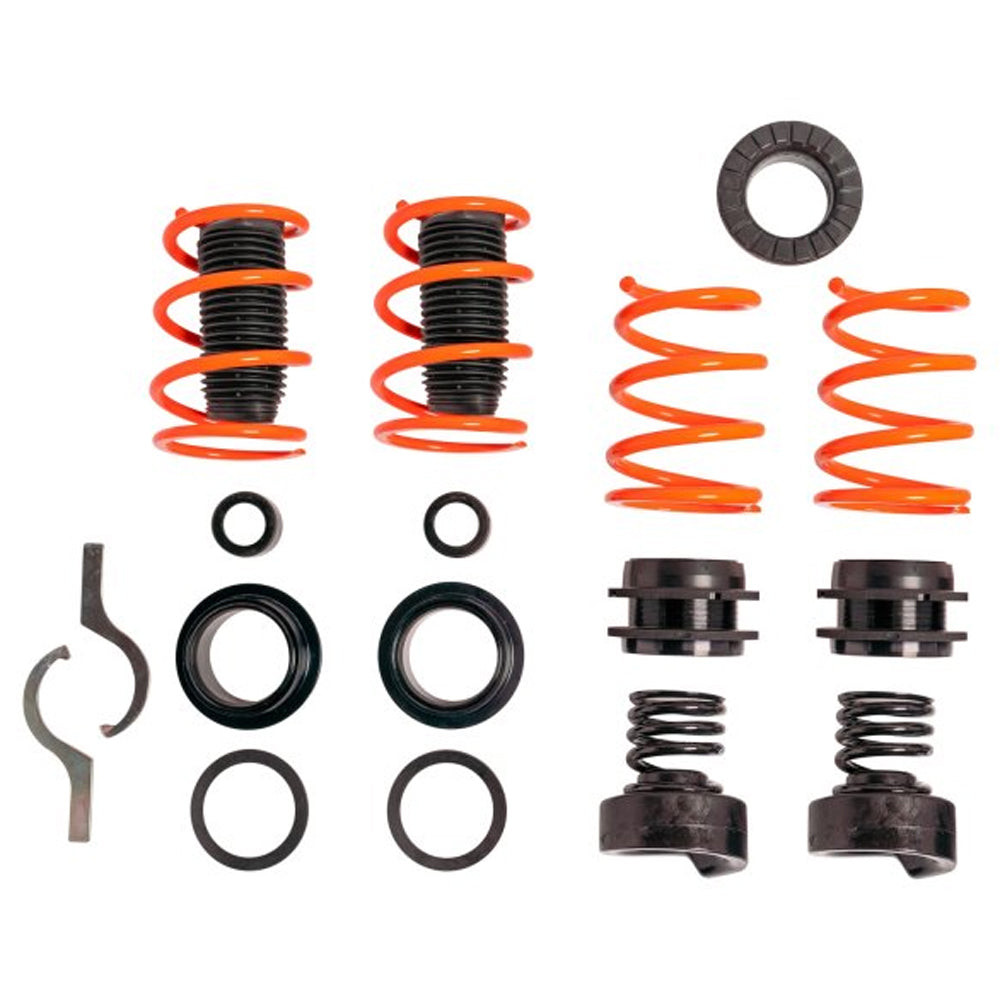 MSS Suspension, MSS 0"-1.57" x 0"-1.38" Sports Fully Adjustable Lowering Spring Kit | 2015-2021 Ford Mustang (02AFMCPA)