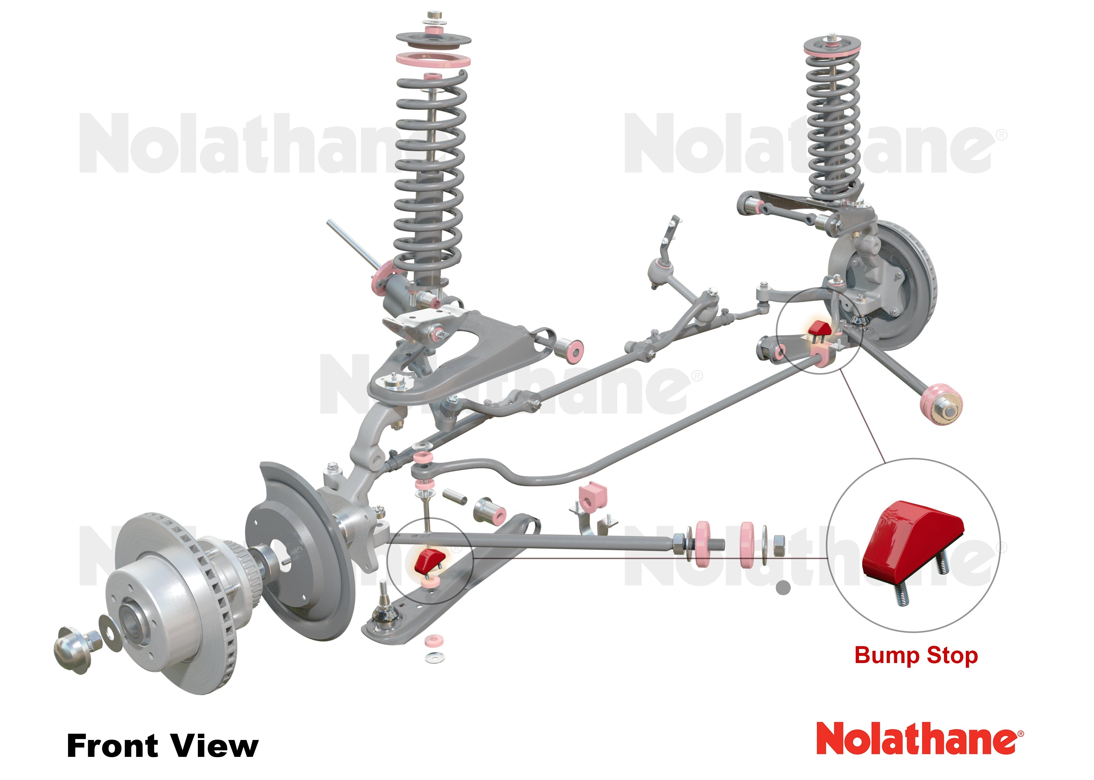 Nolathane, Nolathane Bump Stop - Bushing Kit  (REV218.0020)